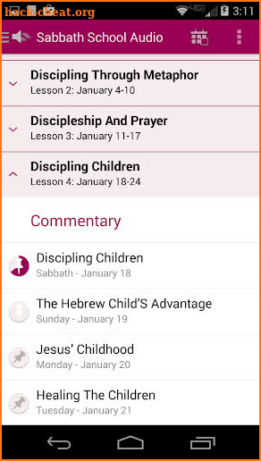 Sabbath School Audio Quarterly screenshot