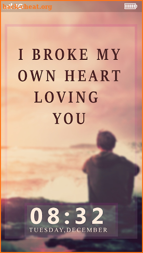 Sad Broken Heart Quotes Wallpaper screenshot