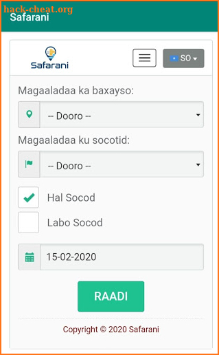 Safarani - Bus & Hotel Booking screenshot