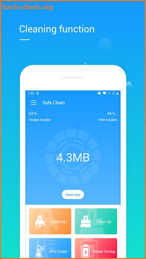 Safe Clean&Speed up Cleaner Power saving Cleaner screenshot