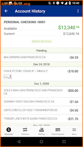 SAFE Federal Credit Union screenshot