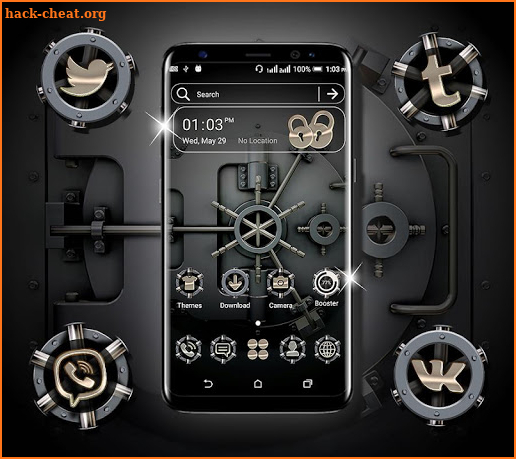 Safe Vault Launcher Theme screenshot
