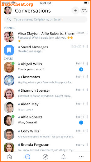 SafeChat Social Network screenshot