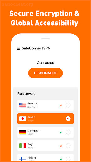 SafeConnectVPN screenshot