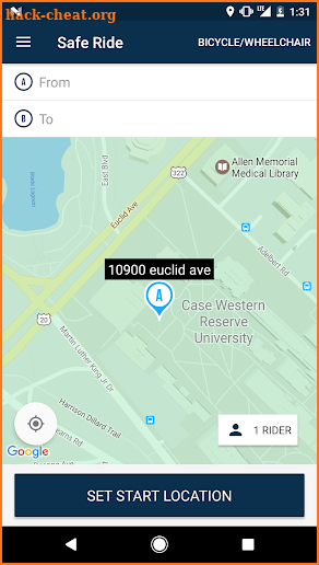 SafeRide screenshot