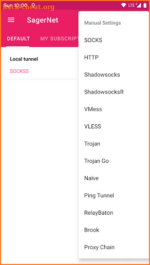SagerNet screenshot
