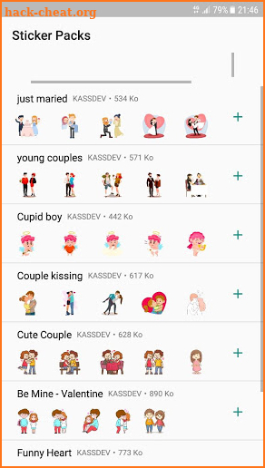 Saint Valentin Stickers WAStickerApps screenshot