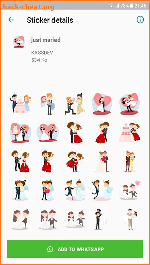 Saint Valentin Stickers WAStickerApps screenshot