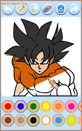 Saiyan DBZ Hero Goku Coloring Book Free screenshot