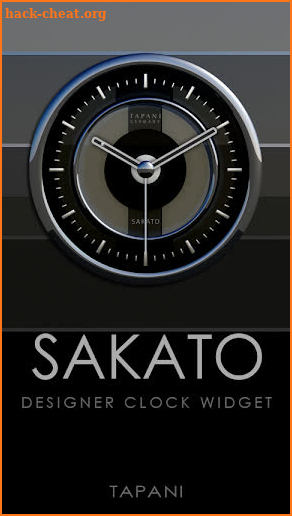 Sakato HD Design Clock Widget screenshot