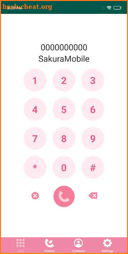 Sakura Dial application screenshot