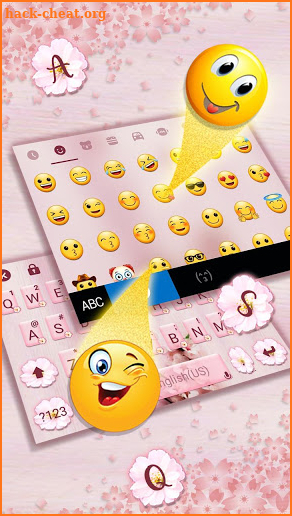 Sakura Floral Keyboard Theme screenshot