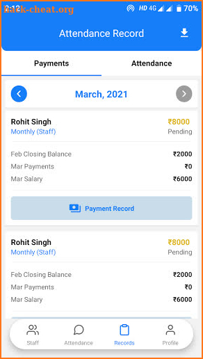 SalaryBook screenshot