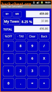 Sales Tax Discount Calculator screenshot