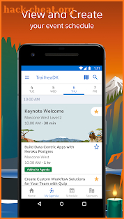 Salesforce Events screenshot