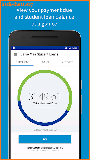 Sallie Mae screenshot