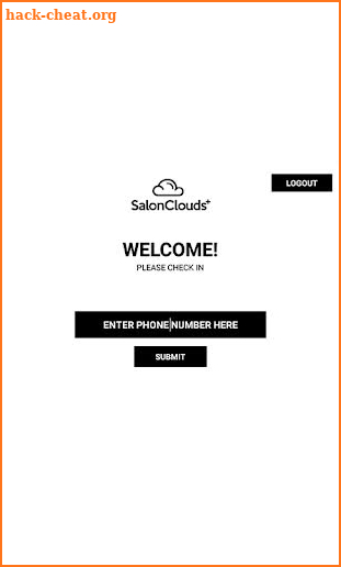 Salon Clouds Checkin App screenshot