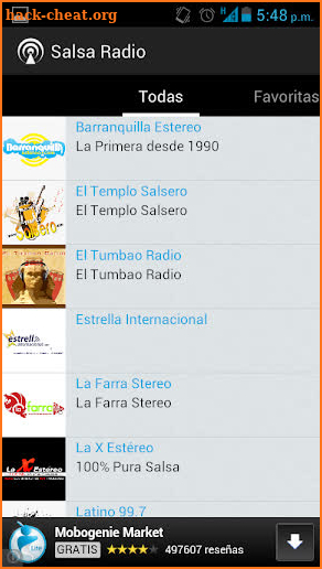 Salsa Radio screenshot