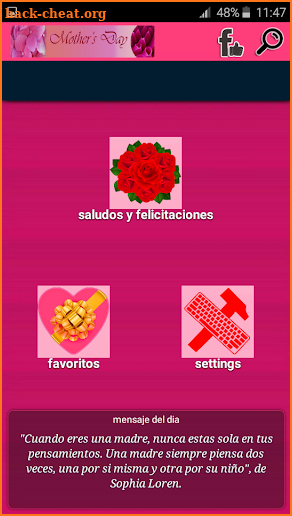 saludos y felicitaciones para día de la madre 2018 screenshot