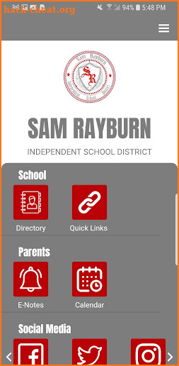 Sam Rayburn ISD screenshot