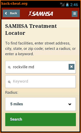 SAMHSA Disaster App screenshot