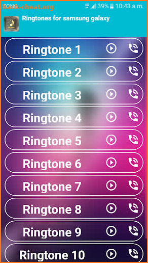 Samsung galaxy ringtones - s9 plus / s8 plus screenshot