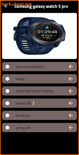 Samsung galaxy watch 5 pro screenshot