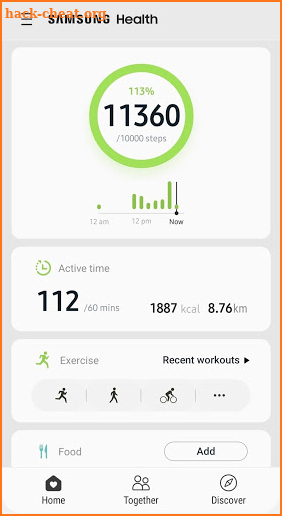 Samsung Health screenshot