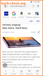 Samsung Internet Browser Beta screenshot