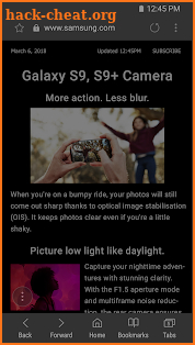 Samsung Internet Browser Beta screenshot