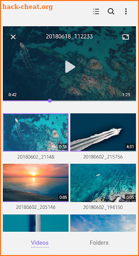 Samsung Video Library screenshot