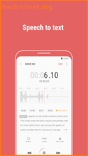 Samsung Voice Recorder screenshot