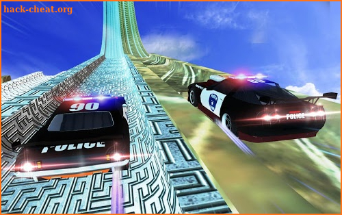 San Andreas Police Ultra Ramp Mega Ramp Car Racing screenshot