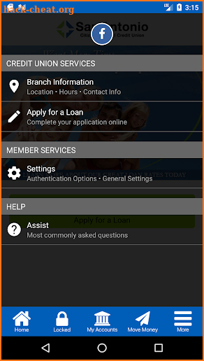 San Antonio Citizens FCU screenshot