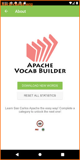 San Carlos Apache Vocab Builder screenshot