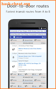 San Diego Transit: Offline MTS departures and maps screenshot