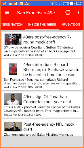 San Francisco 49ers All News screenshot