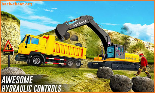 Sand Excavator Crane Game: Truck Driving Simulator screenshot