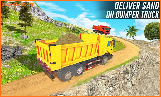 Sand Excavator Crane Game: Truck Driving Simulator screenshot