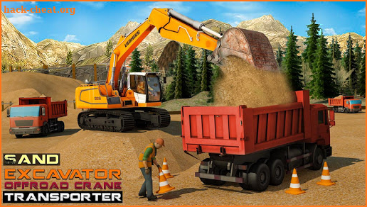 Sand Excavator Offroad Crane Transporter screenshot