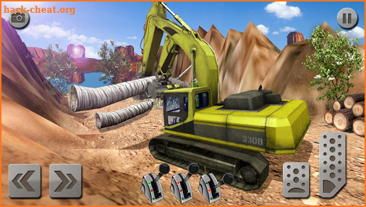 Sand Excavator Truck Driving Rescue Simulator 3D screenshot