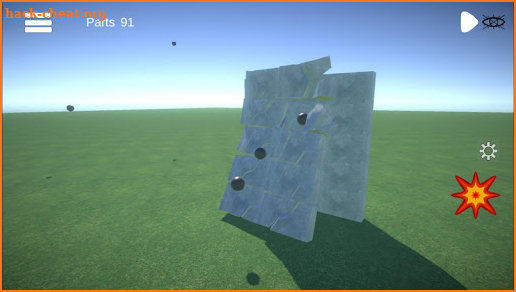 Sandbox destruction simulation screenshot