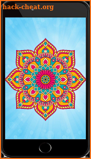 Sandbox Mandala Coloring Book Color By Number page screenshot