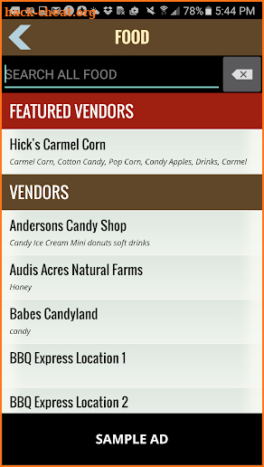 Sandwich Fairgrounds screenshot