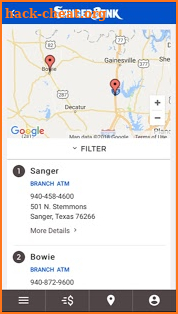 Sanger Bank screenshot