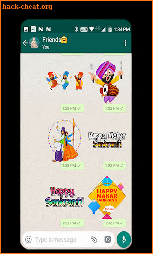 Sankranti Lohri Stickers - WAStickerApps screenshot