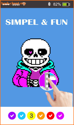 Sans Pixel Art - Paint By Number screenshot