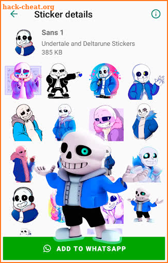 Sans Undertale and Deltarune Stickers for WhatsApp screenshot