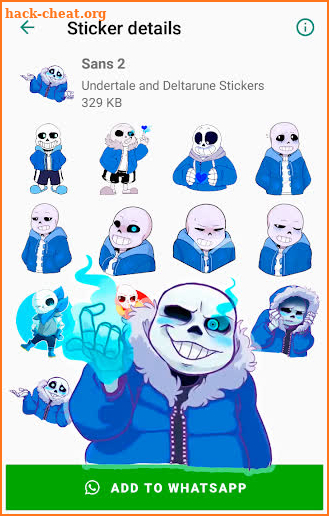 Sans Undertale and Deltarune Stickers for WhatsApp screenshot