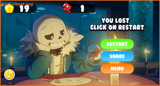 Sans Undertale Game fight Run screenshot